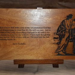 custom wood plaque engraving
