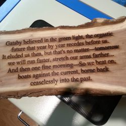wood plaque engraving