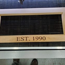 wooden photo frame engraved